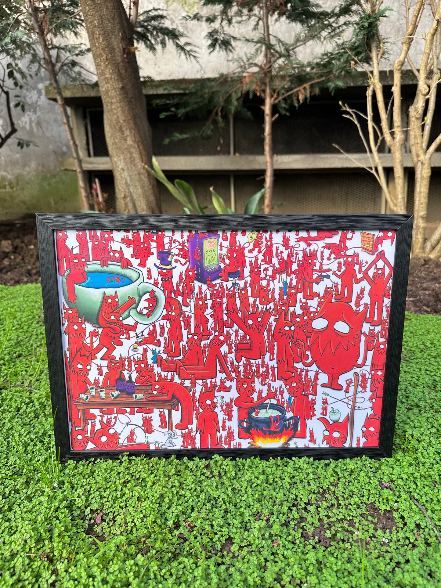 AFFICHE FOULE DE DÉMON