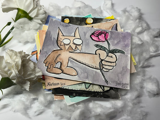 petit démon à la rose